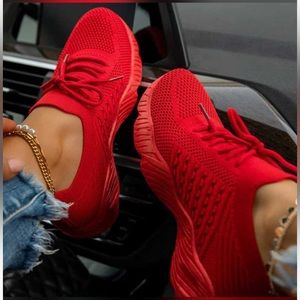 HOT RED SNEAKERS